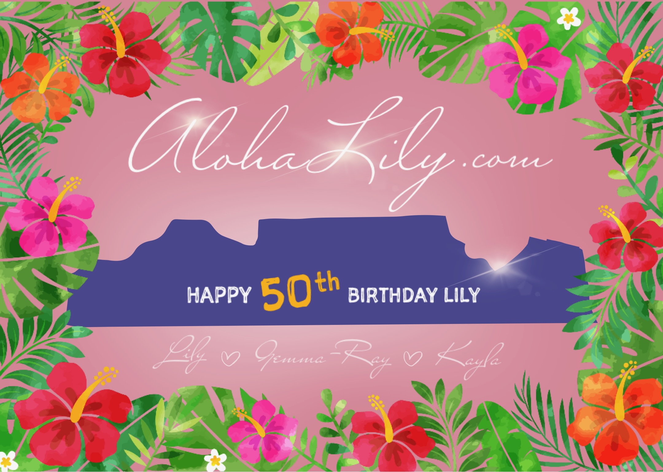 Happy 50th Birthday Lily